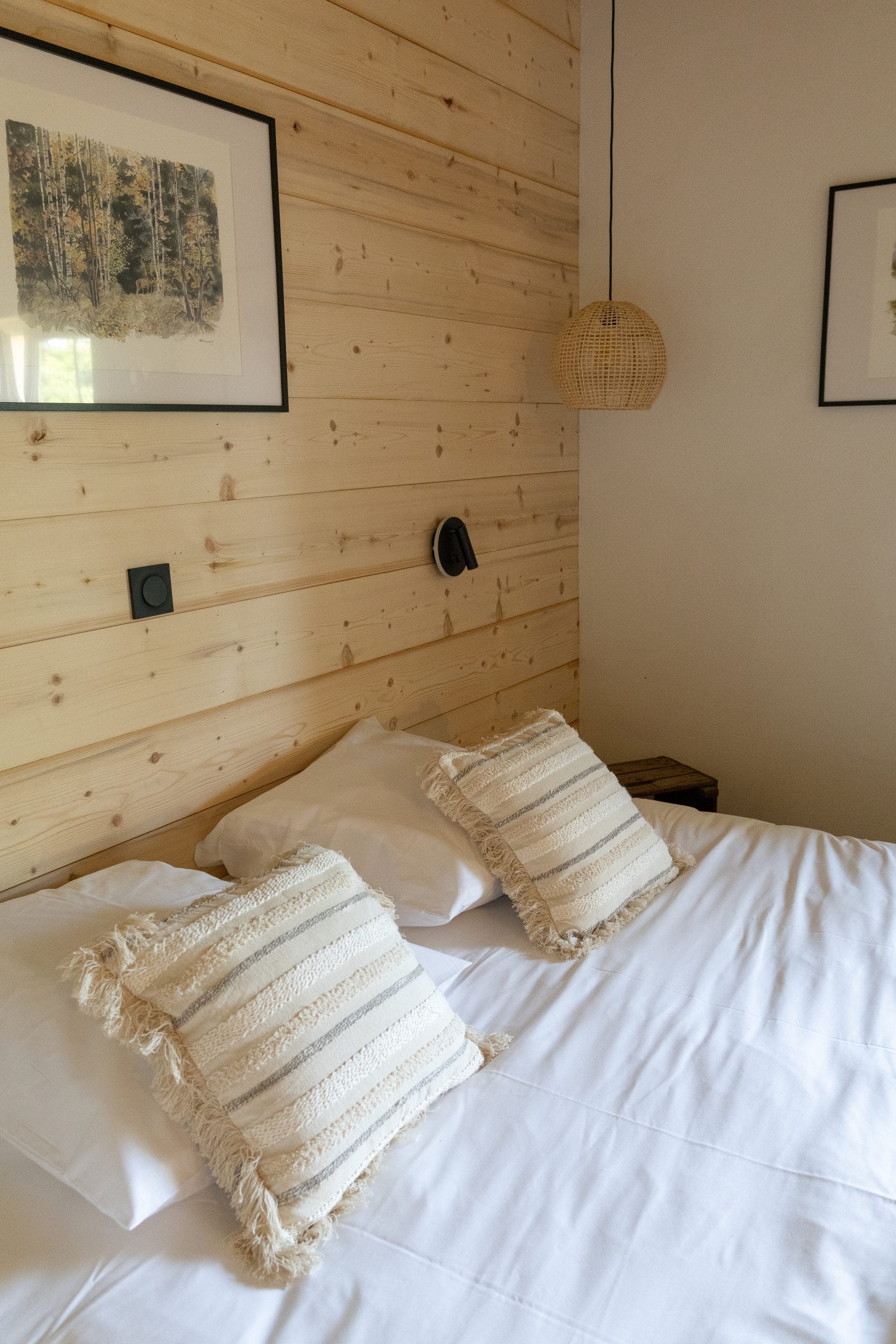 Lit chambre d'hôtes Sénépi en Isère